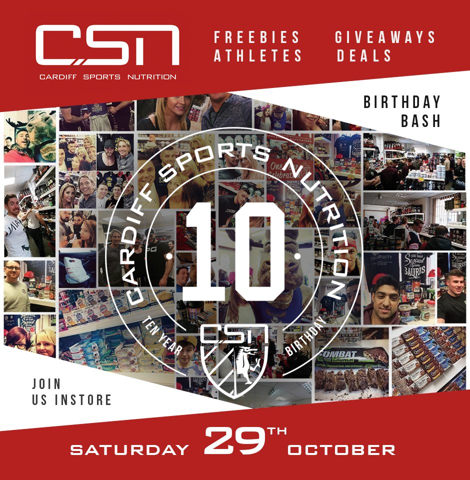 CARDIFFSPORTSNU's tweet photo. Take a selfie in store next Saturday with our instaframe & #CSN10year for you're chance to win over £200 worth of supplements! https://t.co/076gwjXES3