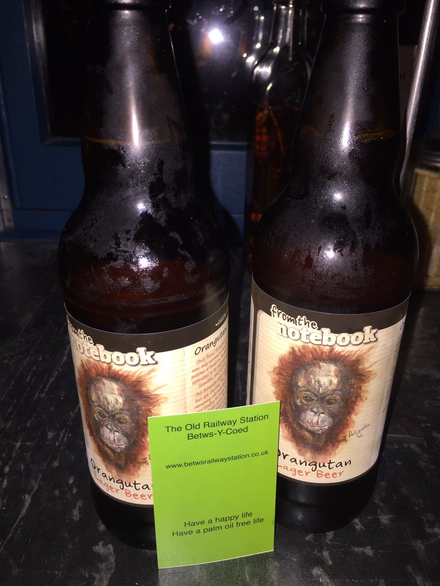 Love this, deepest Wales and having dinner in a place which gives a share of its profits to saving orang-utan's