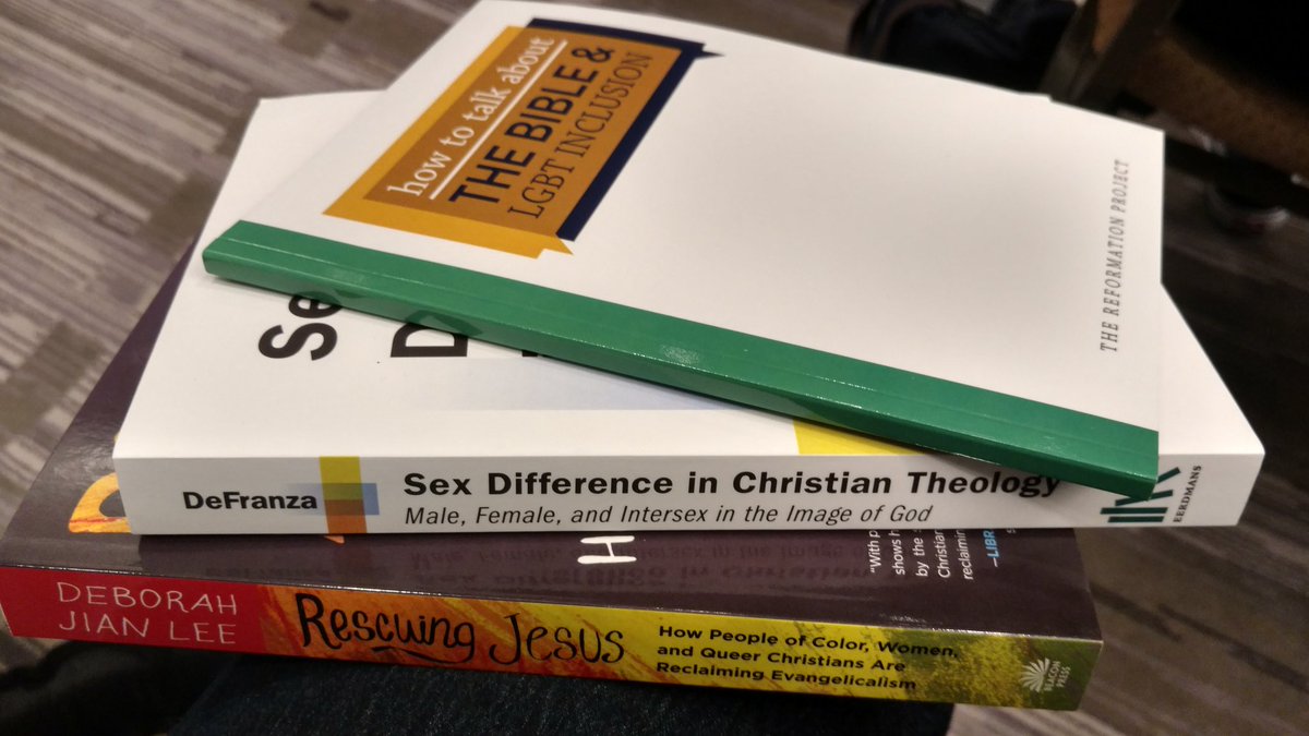 Kalenedral14's tweet image. My poor, overcrowded bookshelf of all things LGBTQ and Christian is groaning, along with my credit card. Too bad! #activistproblems #TRPinLA