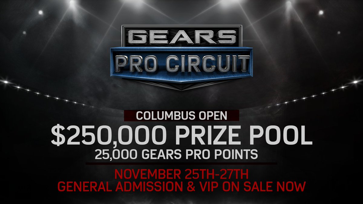 Don't miss your chance to attend the $250,000 <a href="/GearsofWar/">Gears of War</a> Columbus Open!

Team and spectator passes available at MLG.tv/GearsOpen
