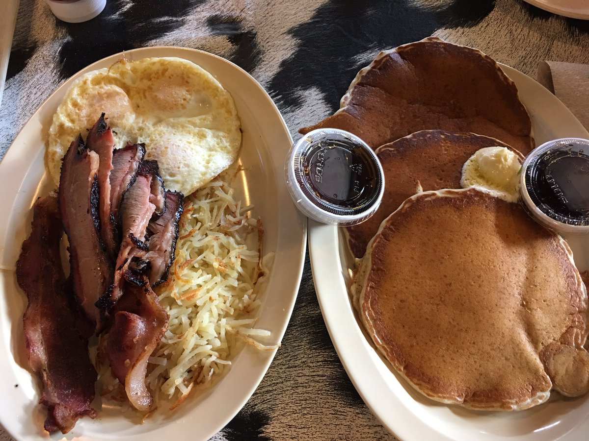 Brisket and Pancakes. The breakfast of Champions.