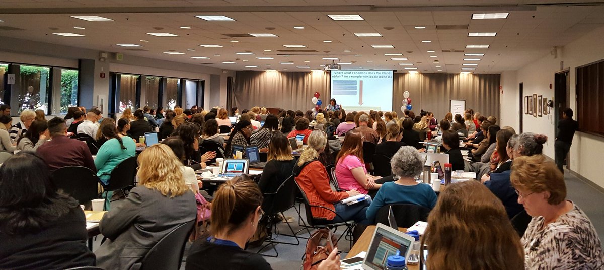 STEAM_SCCOE's tweet photo. Full house this AM @MET_SCCOE Summit on Long Term #ELL &amp; Newcomers 2 listen 2 @WestEd Dr. Aida Walqui @sccoe #eldchat #ellchat https://t.co/jYVJ2rZh5F