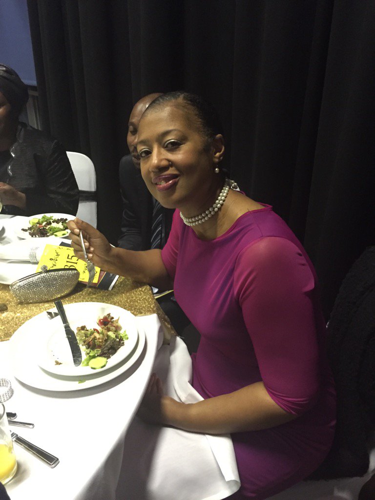 Enjoying my starter at the <a href="/SickleCellGala/">SickleCellGala</a>