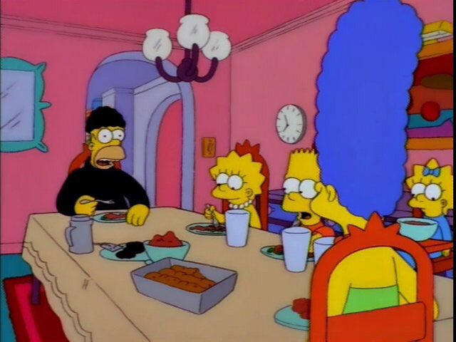 "Why all the black?"
"Why all the pearls? Why all the hair? Why anything?"