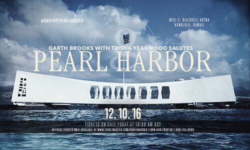 Hawaii are YOU ready for #GARTHatPEARLHARBOR?! Tickets on sale in 15 minutes Ticketmaster.com/GarthBrooks - Team Garth https://t.co/4xmilGKGiY