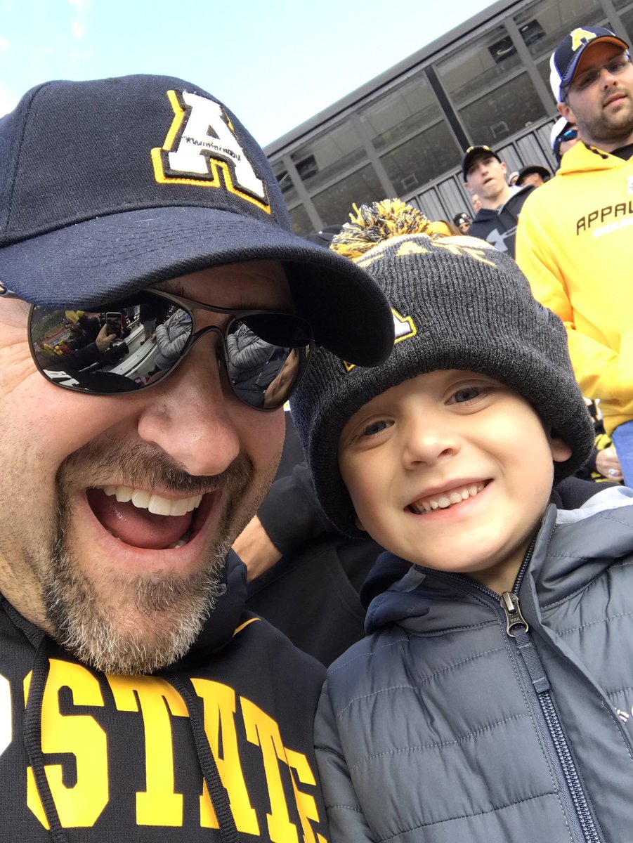 Gellzilla's tweet photo. Perfect football weather at the Rock! Go #appstate!! https://t.co/NPbQCRBN2A