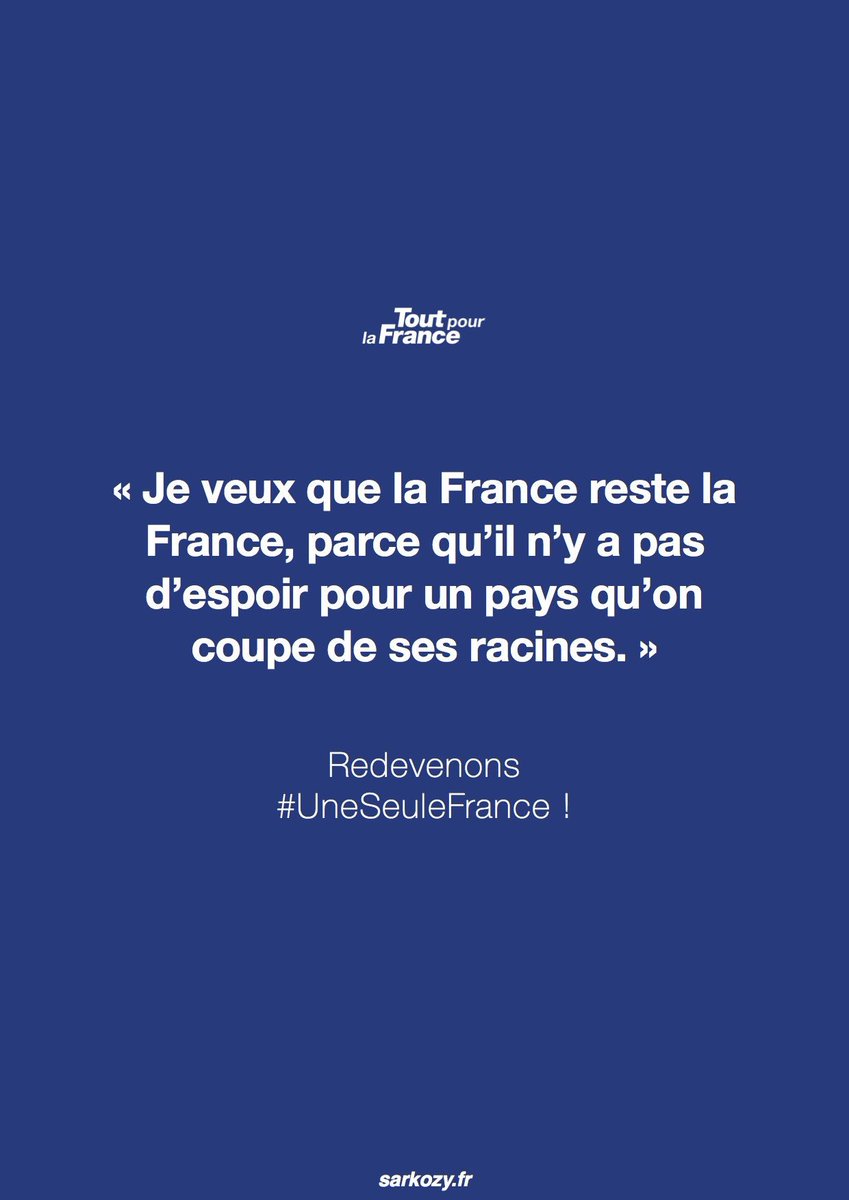 Charlescohenboy's tweet photo. Redevenons #UneSeuleFrance en choisissant @NicolasSarkozy #Dans1mois à la #Primaire2016! 🇫🇷#ToutPourLaFrance #NS2017 https://t.co/ZXsLseGDd6