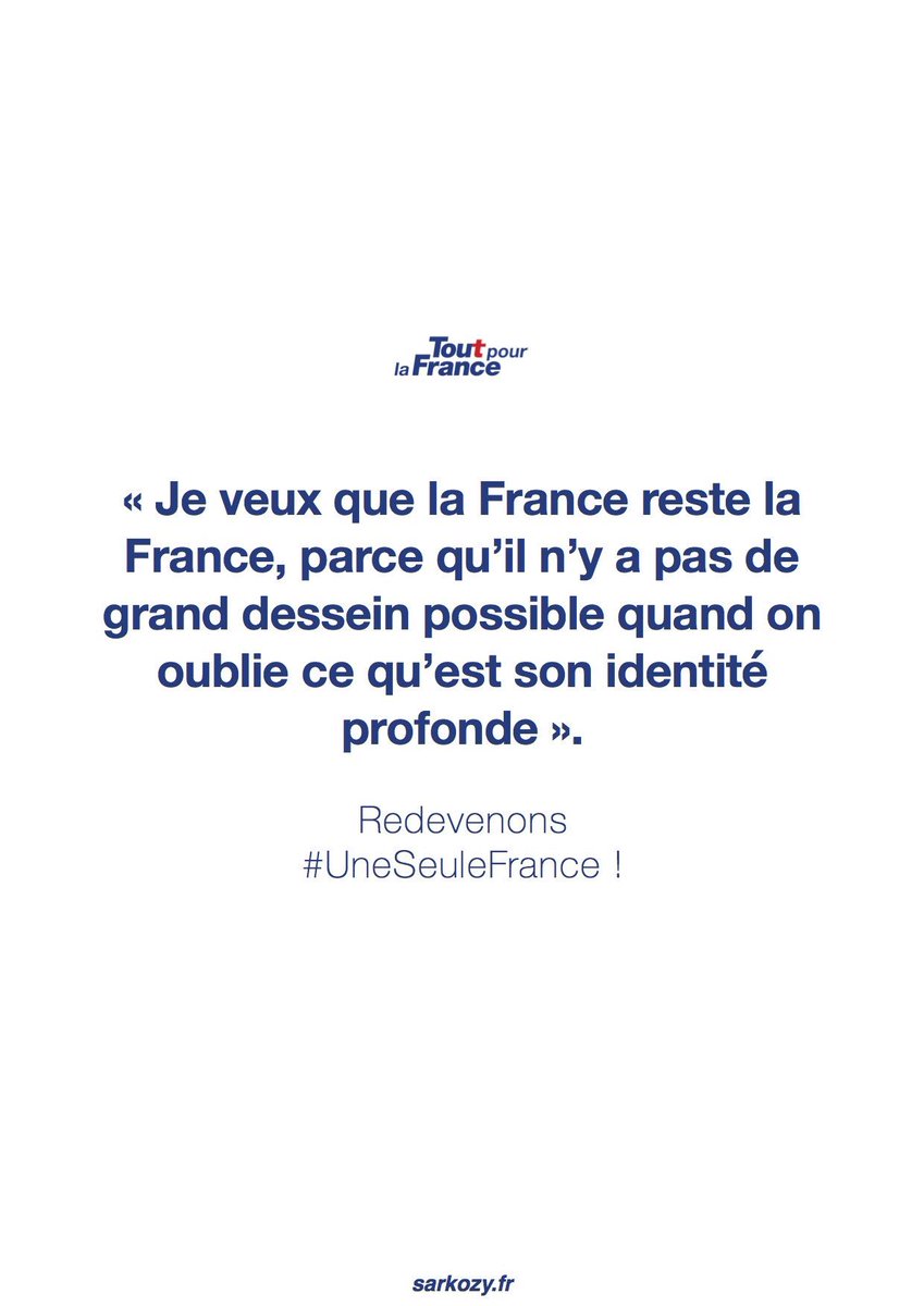 Charlescohenboy's tweet photo. Redevenons #UneSeuleFrance en choisissant @NicolasSarkozy #Dans1mois à la #Primaire2016! 🇫🇷#ToutPourLaFrance #NS2017 https://t.co/ZXsLseGDd6