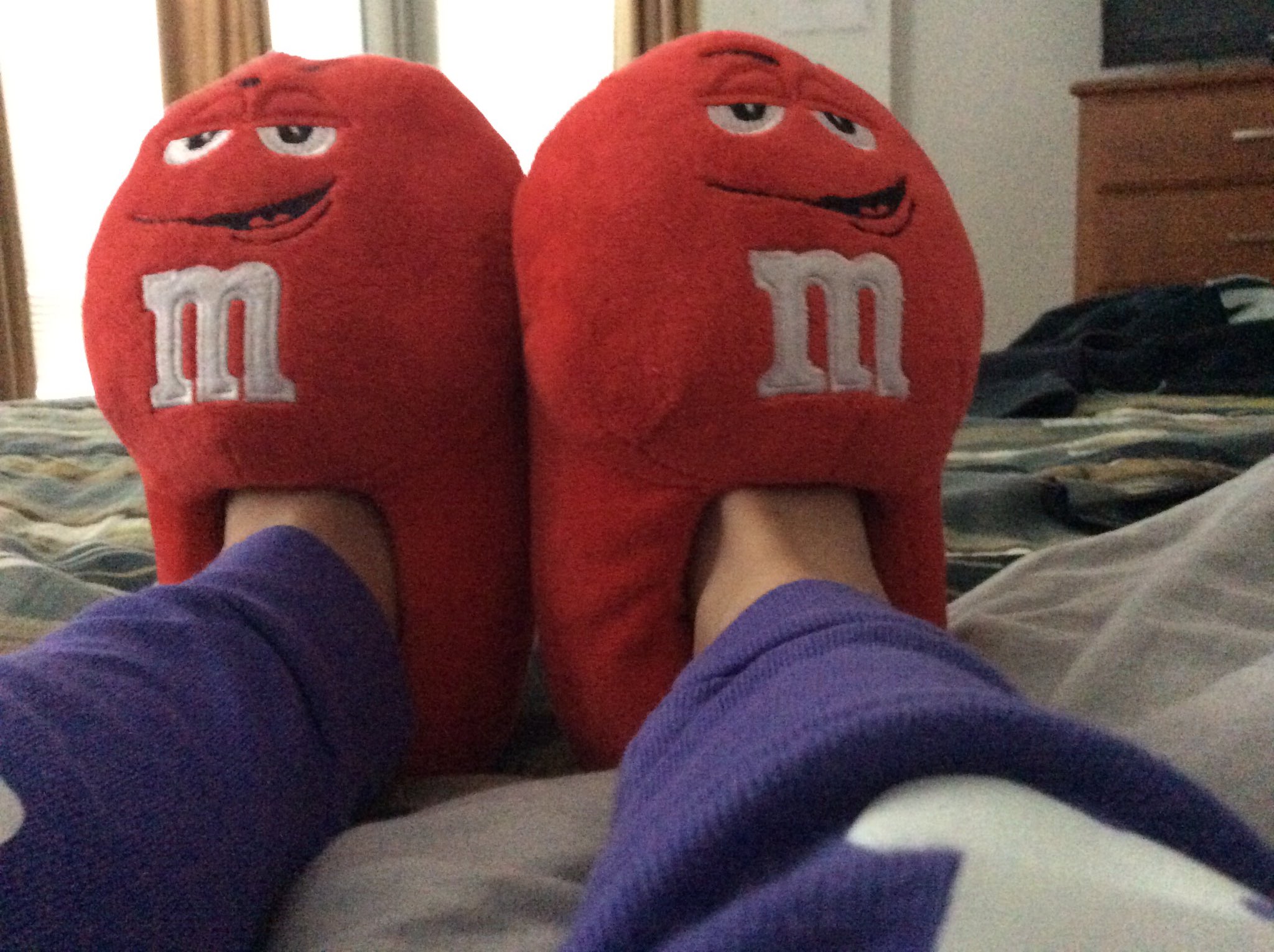 m&m slippers