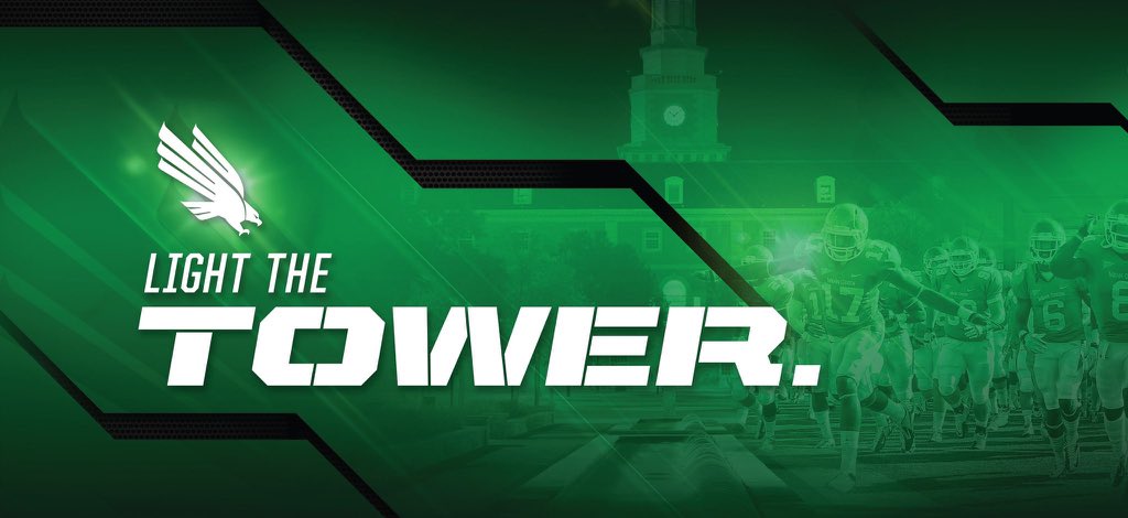 Coming back to Texas with a W! Great job by all of our players, coaches and staff. #LightThatTower #NewDenton  #UNTouchable