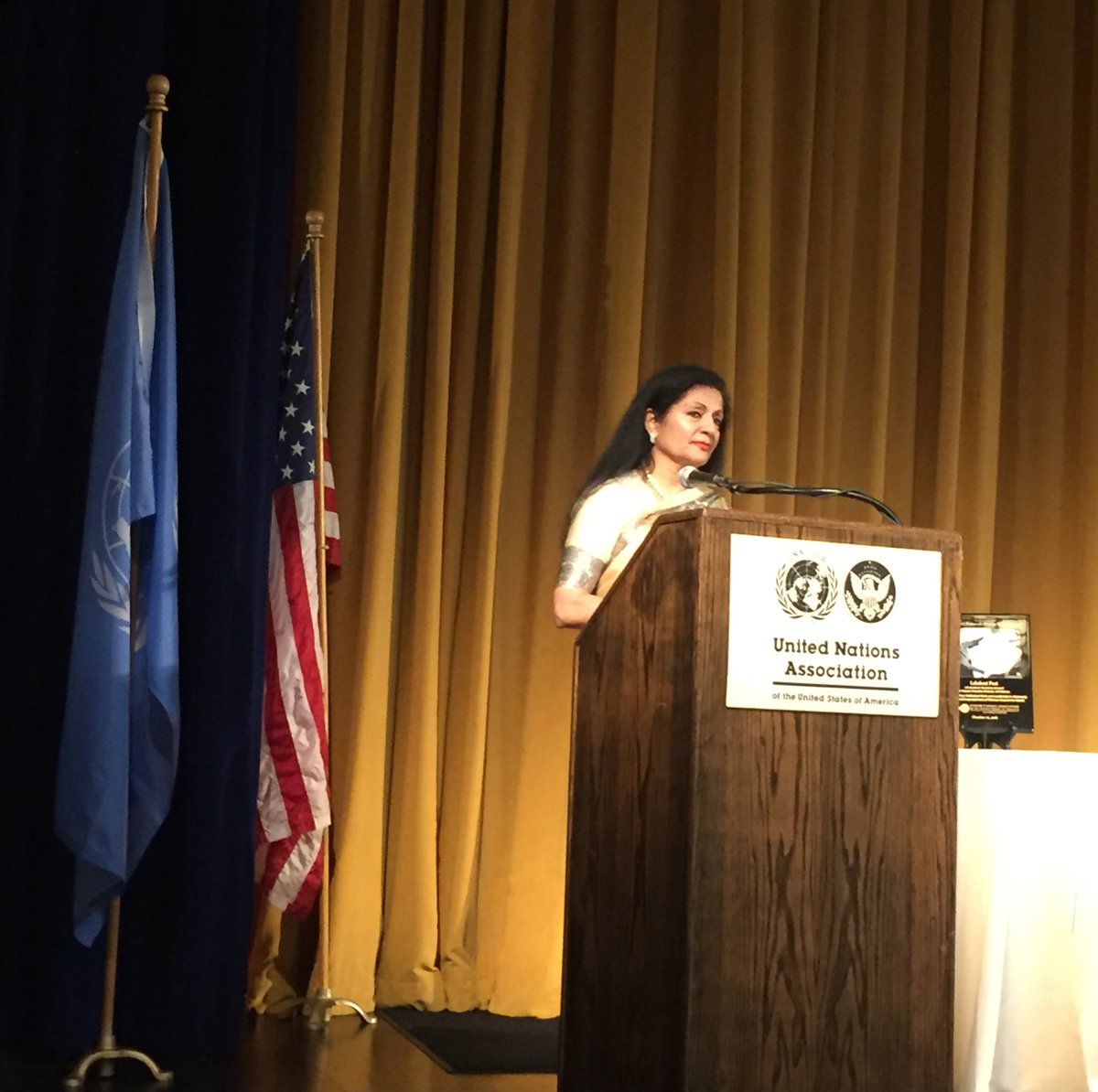 UNASanDiego's tweet photo. "All human rights must be addressed together, they are indivisible and interdependent."
-Lakshmi Puri
#UNDay2016 #UNASD70 #OneHumanity https://t.co/vRosqAvk8n