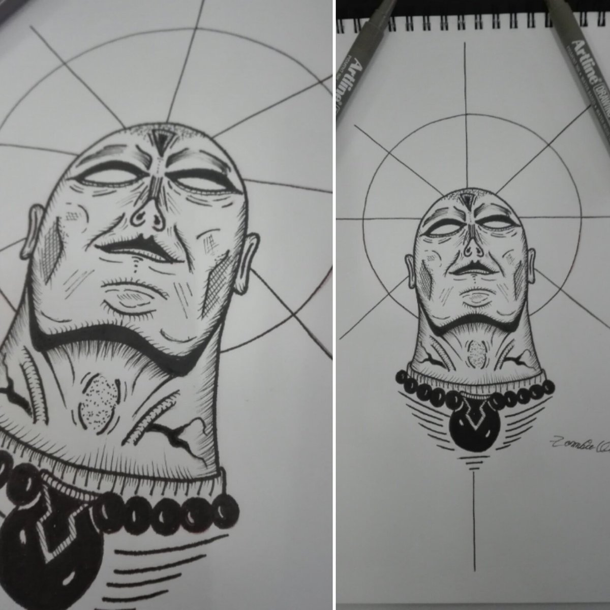 chechomtb84's tweet photo. Done today #sketch #drawing #blackworker #blackart #linerdesigner #art #loveforart #artbook #design https://t.co/tKP50mKXCI