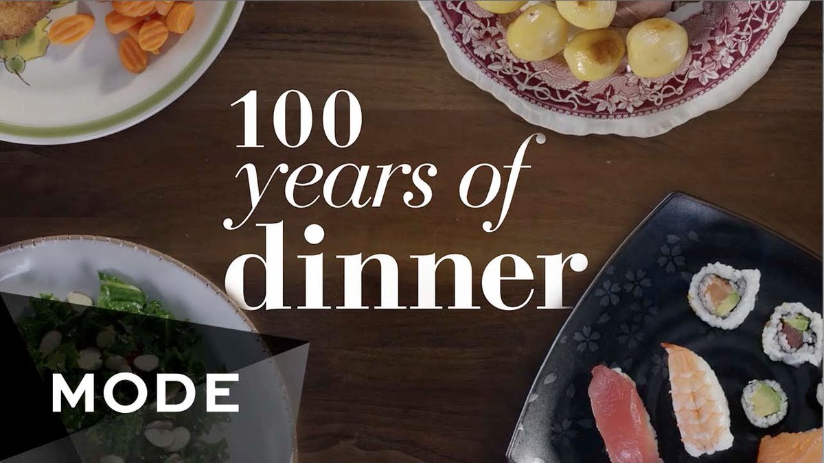 Churn84's tweet photo. 100 Years of American Family Dinners in Under 3 Minutes https://t.co/vAnBc4qhn8 #Video #FoodinAmerica https://t.co/OyOJmSRyHY
