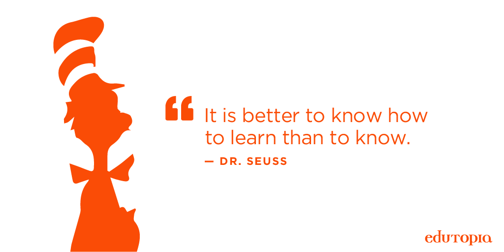edutopia's tweet photo. The mindset of a lifelong learner. #DrSeuss https://t.co/iHaFnJikP9