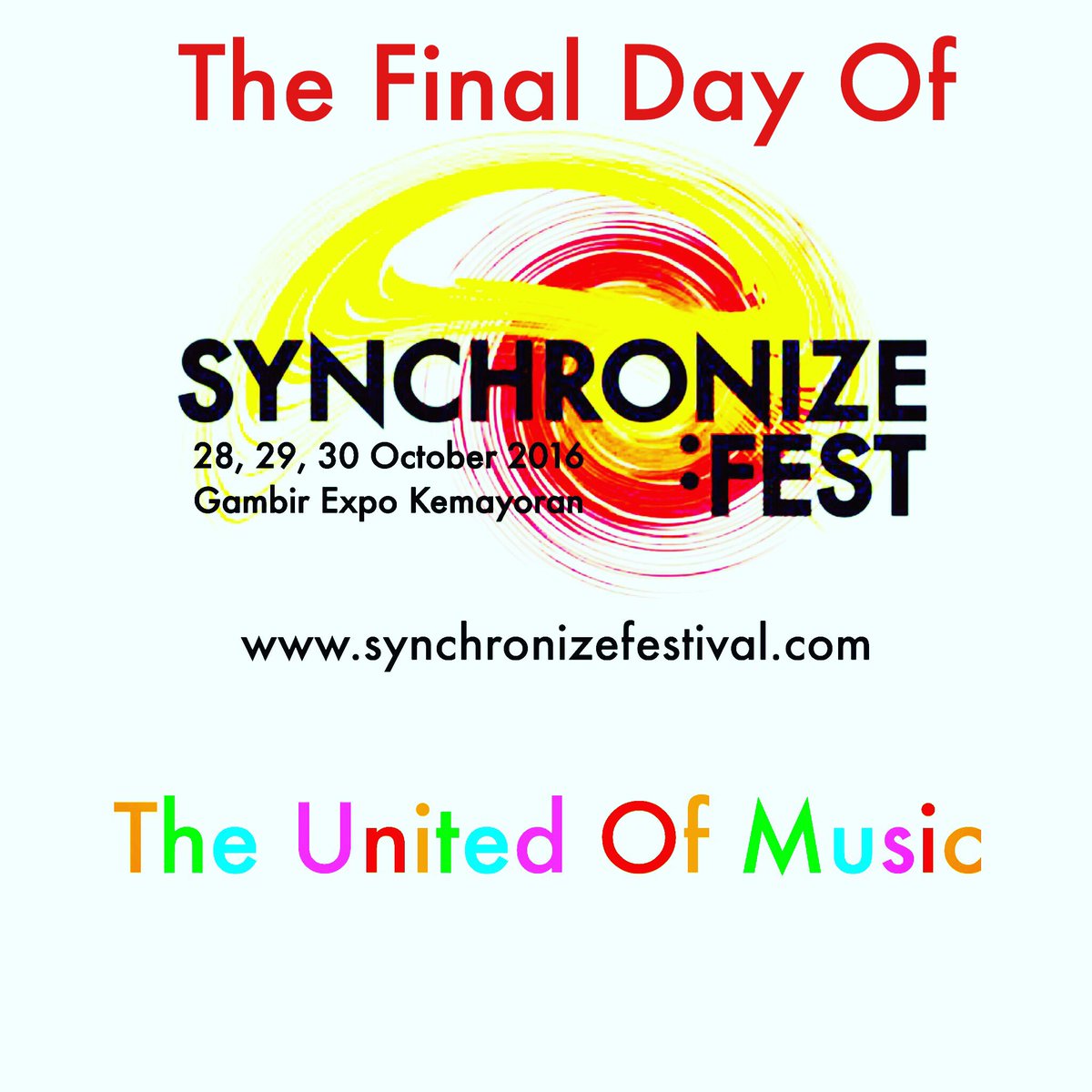 Let's Join The Festival!!!
<a href="/SynchronizeFest/">Synchronize Festival</a> @demajorsradio @demajors_info #2Jams #synchronizefest