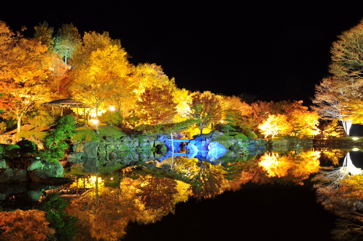 藤岡市 V Twitter 桜山公園ライトアップ始まります 本日10月30日から11月27日まで 桜山公園内の日本庭園周辺で ライトアップを行っています 庭園内の池に映る逆さ富士ならぬ 逆さ紅葉を見ることができます 幻想的な景色をお楽しみください T Co