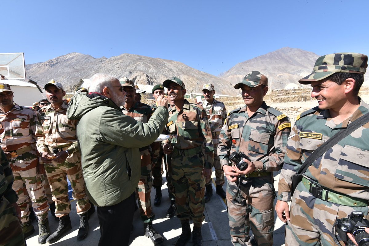 narendramodi's tweet photo. Here are more pictures from my visit to Sumdo. https://t.co/Rz5CEiRZga