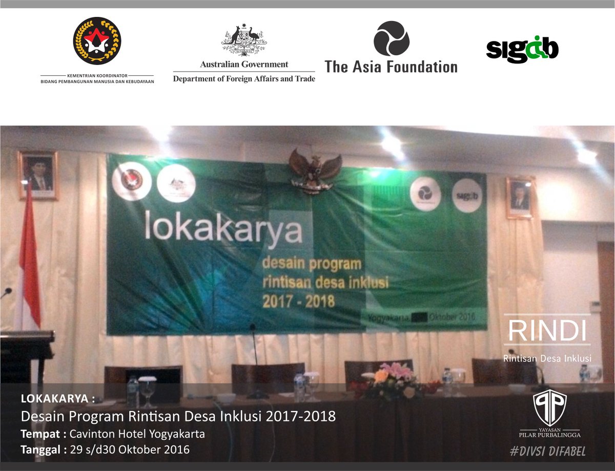 Lokakarya : Desain Program Rintisan Desa Inklusi 2017-2018
<a href="/ganjarpranowo/">Ganjar Pranowo</a> <a href="/tasdipbg1/">Tasdi Bupati Pbg</a> @tiwiwabup @5194b <a href="/budimandjatmiko/">Budiman Sudjatmiko (IG: kelasinspirasibudiman)</a> 
#desaInkusi