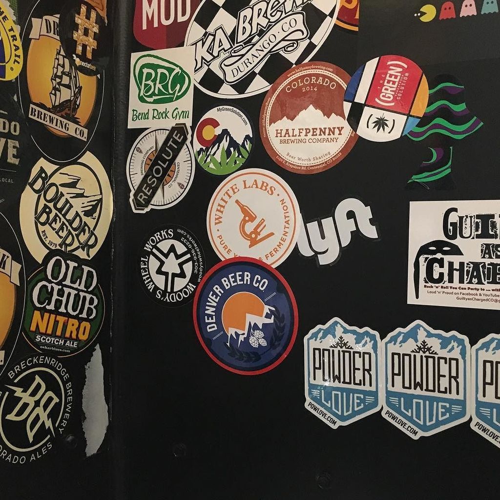 _PowderLove's tweet photo. Yay stickers!!! #stickers #divebar #powderlove @denverbeerco @drydockbrewing @oskarblues @… https://t.co/Lem7OwbQFA https://t.co/mZ5xPgY4nE