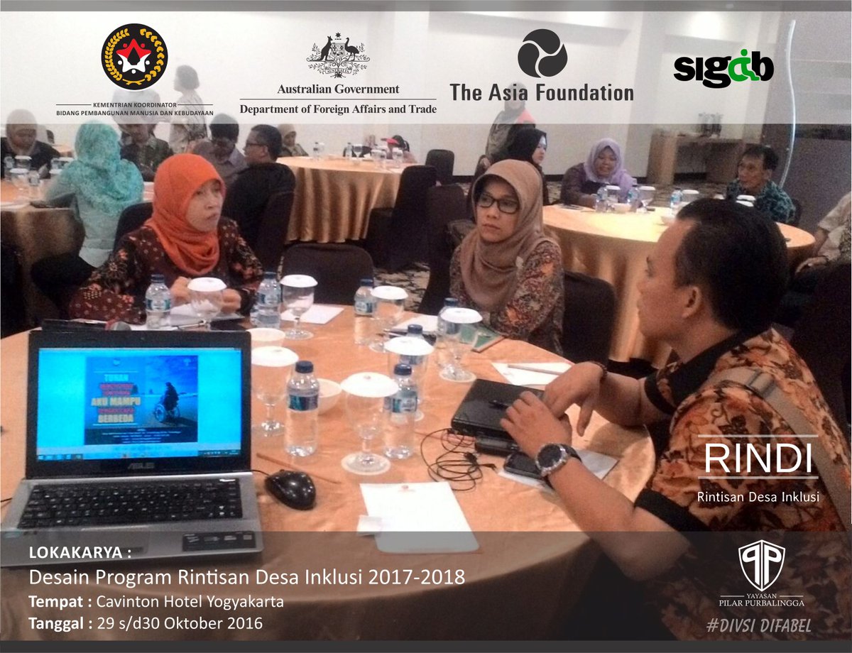 Lokakarya : Desain Program Rintisan Desa Inklusi 2017-2018
<a href="/ganjarpranowo/">Ganjar Pranowo</a> <a href="/tasdipbg1/">Tasdi Bupati Pbg</a> @tiwiwabup @5194b <a href="/budimandjatmiko/">Budiman Sudjatmiko (IG: kelasinspirasibudiman)</a> 
#desaInkusi