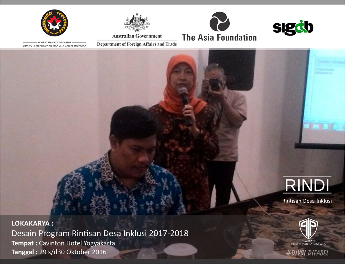 Lokakarya : Desain Program Rintisan Desa Inklusi 2017-2018
<a href="/ganjarpranowo/">Ganjar Pranowo</a> <a href="/tasdipbg1/">Tasdi Bupati Pbg</a> @tiwiwabup @5194b <a href="/budimandjatmiko/">Budiman Sudjatmiko (IG: kelasinspirasibudiman)</a> 
#desaInkusi