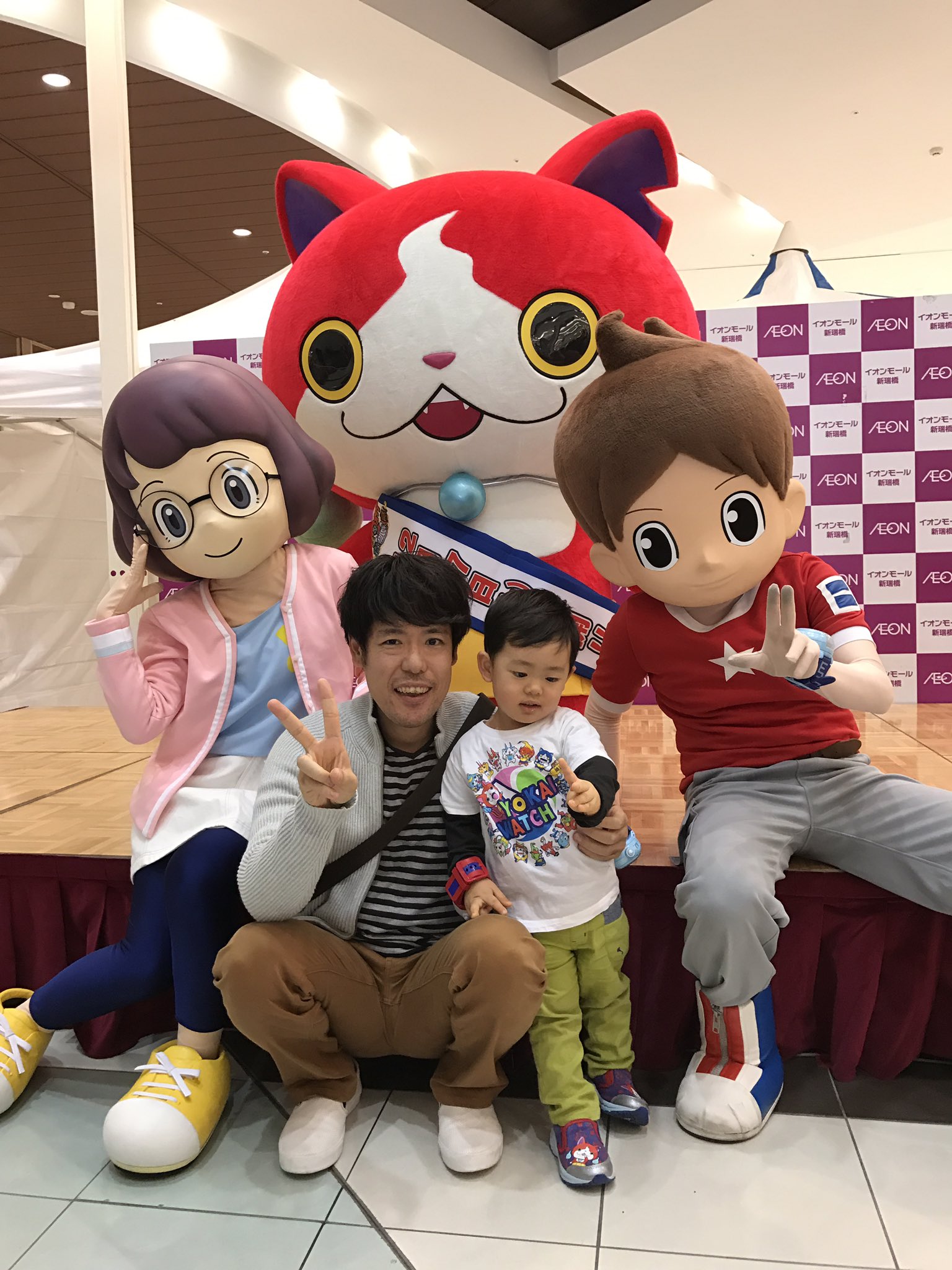 Uzivatel 柳谷昌宏 Na Twitteru 妖怪ウォッチイベント ジバニャン けいた君 いなほちゃん と写真撮りました W 妖怪ウォッチ けいた君 いなほちゃん ジバニャン イオンモール新瑞橋 妖怪 新瑞橋 妖怪ウォッチイベント