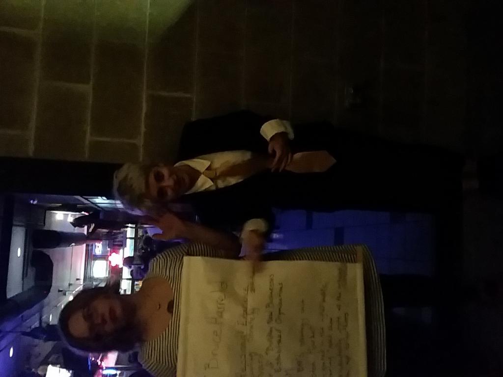 cogsunion's tweet photo. Bruce Harreld gives his promised public forum Joe's Place in Iowa City! #defendui #uiowa https://t.co/JZ0DEV26mK