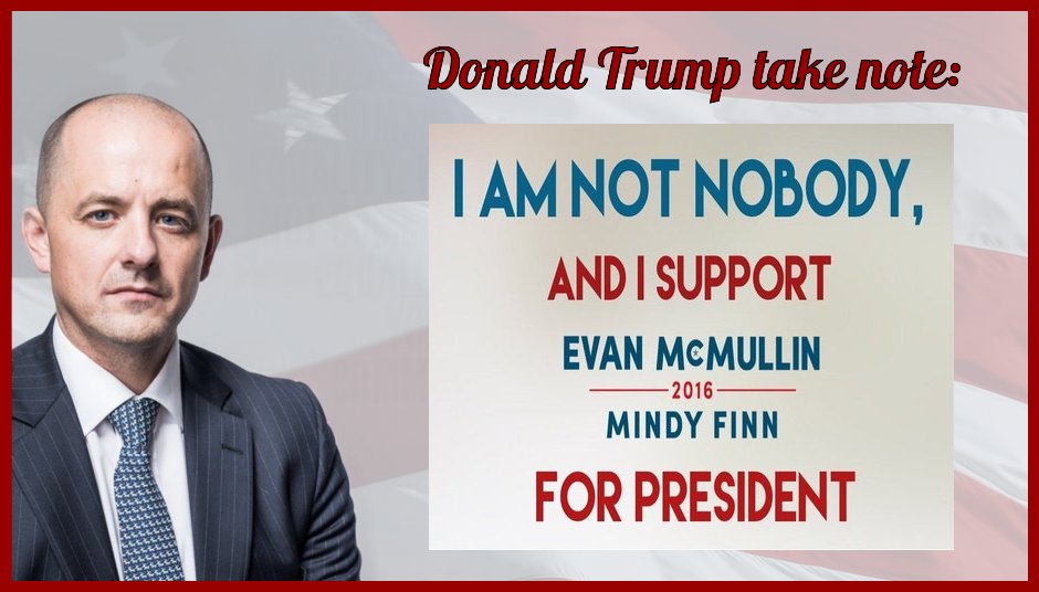 wandaoaj's tweet photo. @realDonaldTrump @mike_pence @BretBaier Let it be known that this "nobody" female Independent Evangelical Christian supports @Evan_McMullin! https://t.co/zwW1qpTfWf