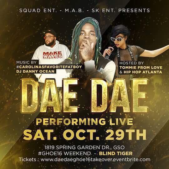 _BTigerFrank's tweet photo. We Got DAE DAE Rocking With Us Tonight At Blind Tiger. ONLY $10. Get HERE!!!! https://t.co/CwUSNjaZsr