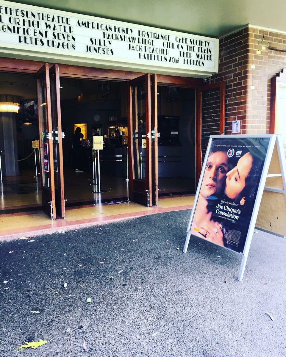 Warbraindrew's tweet photo. Just watched #JoeCinquesConsolation at the Sun Theatre #Yarraville lunch at #RailwayHotel #RepThatWest 👊 https://t.co/j1lJD4uFYQ