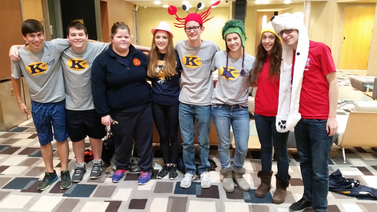 Great representation from both Kirtland FTC teams! Everyone who came will judge/referee this year at competitions. #hornetpride