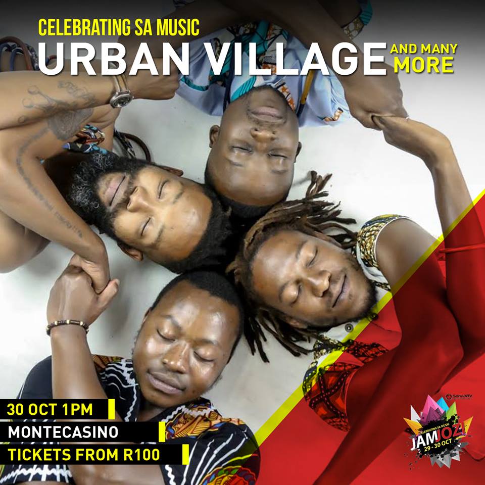 Celebrate SA Music with <a href="/UrbanVillageFam/">Urban Village Music</a> LIVE SUN 30 OCT 1PM <a href="/MONTECASINOZA/">MONTECASINO</a> TICKETS at the DOOR from R100 #JamJOZI
