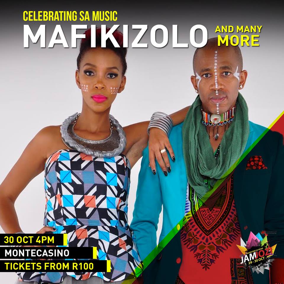 Celebrate SA Music with <a href="/MafikizoloSA/">MAFIKIZOLO_AFRICA</a> LIVE SUN 30 OCT 4PM <a href="/MONTECASINOZA/">MONTECASINO</a> TICKETS at the DOOR from R100 #JamJOZI