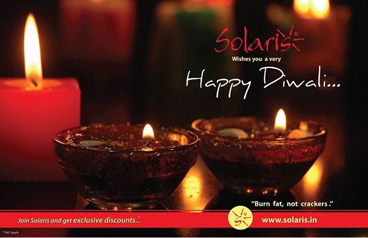 ClubSolarisPune's tweet photo. Team #SolarisPune wishes you all a safe, healthy and fit #Diwali! Make your fitness plans now!
#DiwaliandFitness #HealthyDiwali https://t.co/tdxAk2s7Zn