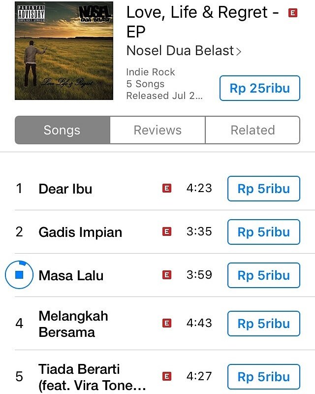 Our latest release EP "love, life &amp; regret" 
Availabel on itunes, Grab it fast!!!
