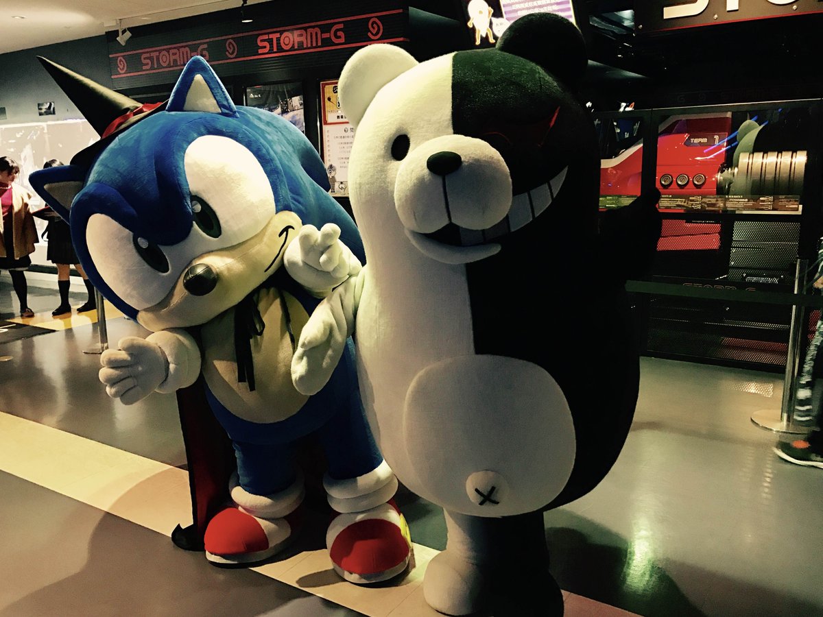 本日、 #絶望遊園地 東京ジョイポリスに… モノクマ館長と、 ハロウィン