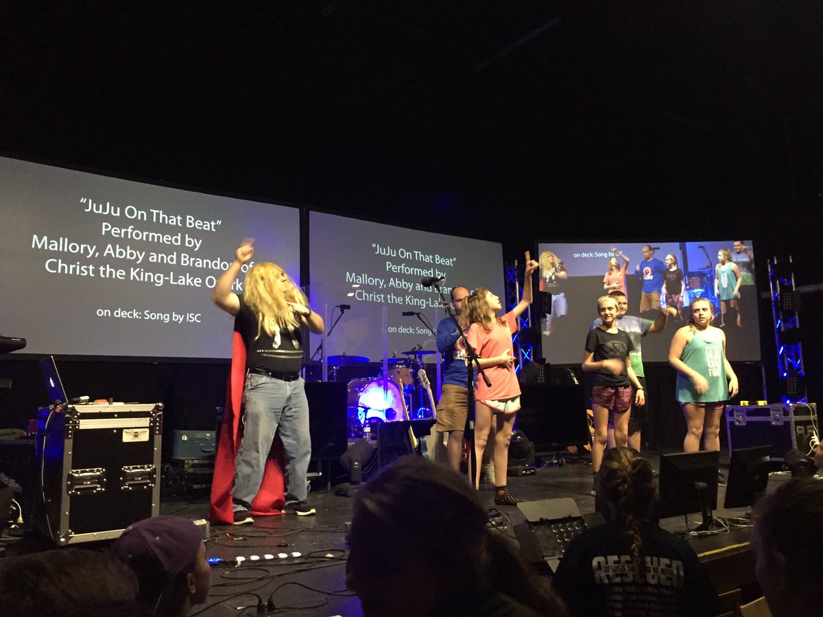 joelbeyer's tweet photo. @MrMarkE juju-ing on that beat. Somebody #RESCUE us! #molyf #jrhigh2016 https://t.co/rJHDfrZCKm