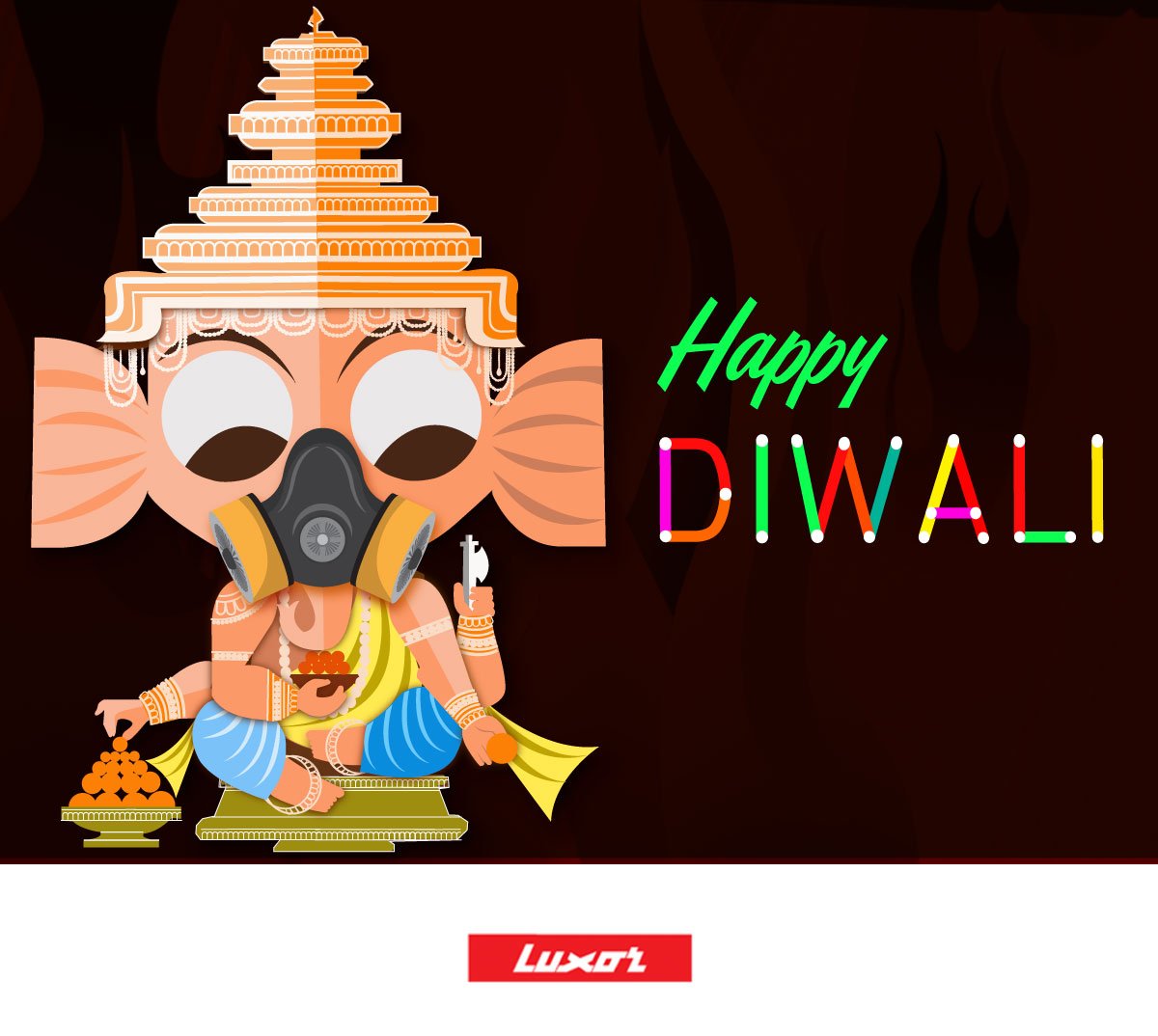 LuxorIndia's tweet image. Let’s make this a healthy and happy Diwali for everyone and #SayNoCrackers. 
 #HappyDiwali #GreenDiwali