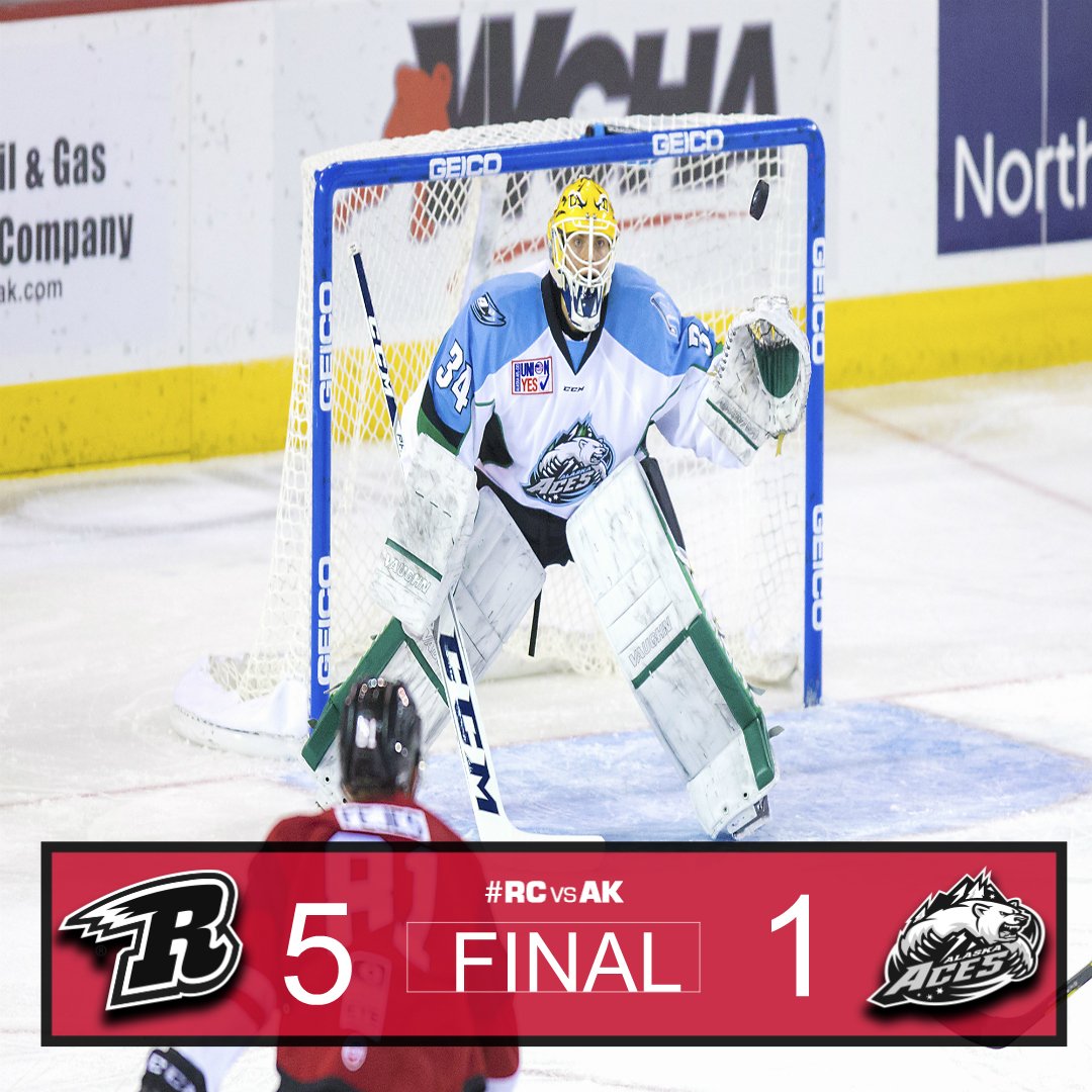RapidCityRush's tweet photo. WE DID IT! The Rush THROTTLE the Aces for their first win of the season.  Big rubber match tomorrow, LET'S GO RUSH NATION! https://t.co/dUB75lvHTv
