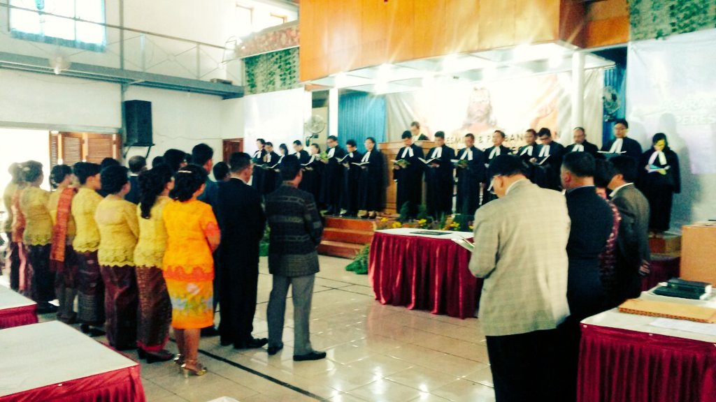 Moment peresmian GKPS Tegal, 30 Oktober 2016, Aula SD Pius, Tegal