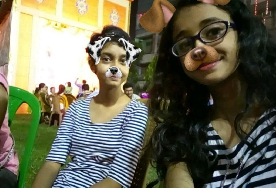 Suzanne_World's tweet photo. Yesterday's Kali Puja celebrations! With my Frenz! Meet admin Sanyukta n Zebra Stripped dress!😊😊😊 https://t.co/eAi5DBJpii
