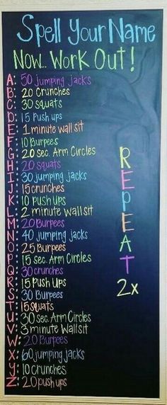 Great #Crossfit work out idea. Try it, both birth name and surname #Fitfam