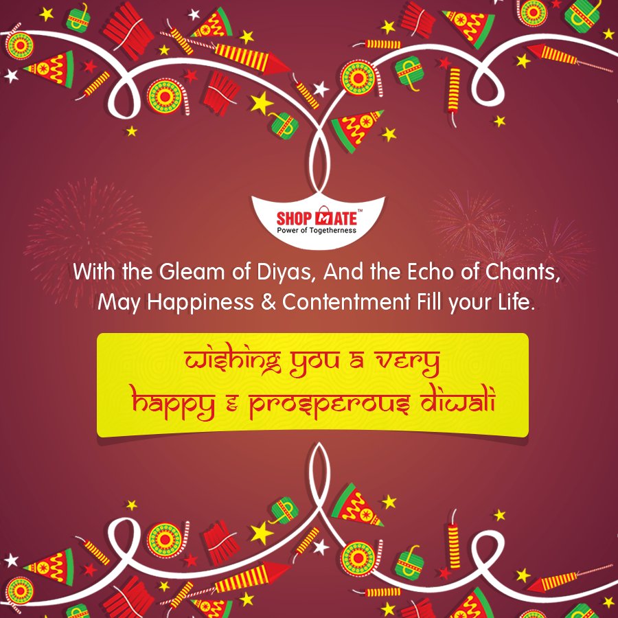 Shopmateweb's tweet photo. May millions of lamps illuminate your life with Endless Joy, Prosperity, Health &amp; Wealth. Wishing you and your family a very HAPPY DIWALI! https://t.co/GIHYUDTPmA