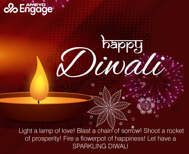 AmeyoEngage's tweet photo. Let the lights guide you home. 
Let there be peace, prosperity and happiness.
#HappyDiwali https://t.co/JTnhh2o2ID