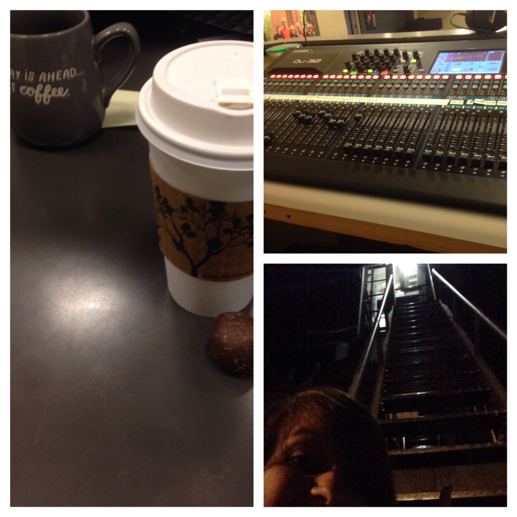 It was a BUSY day at work Thursday. #theatrenerd #notinmyjobdescription #gottodoitanyway #inmylifedescription