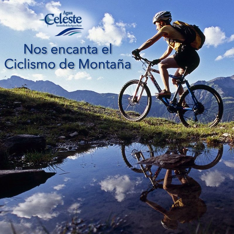 AguaPuraCeleste's tweet photo. Nos encanta el Ciclismo, Toma #AguaCeleste y descubre la mejor #hidratación mientras lo practicas. #Ozonizada #Filtrada #MicroFiltrada https://t.co/yx0BTtt1dm
