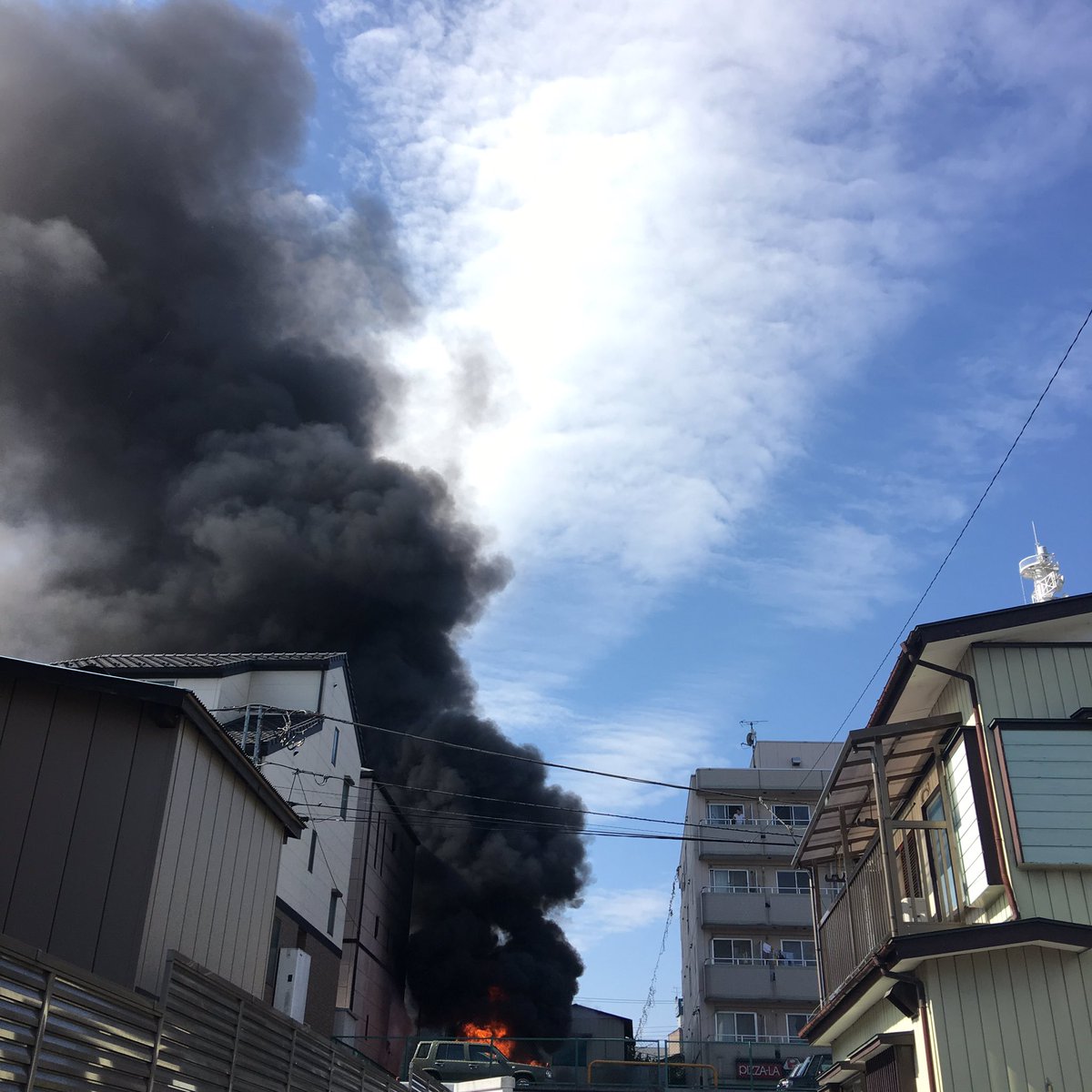 宇都宮城址公園付近で爆発音と火災が発生 宇都宮城址公園付近で爆発音と火災が発生