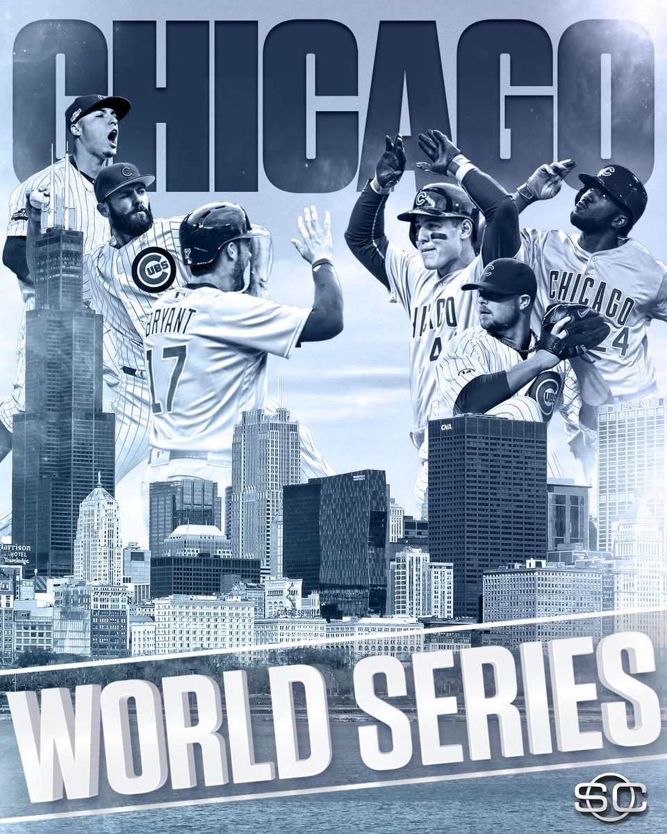 CHICAGO IS WORLD SERIES BOUND!

Cubs shut out Dodgers in Game 6 &amp; advance to 1st World Series since 1945. #FlyTheW