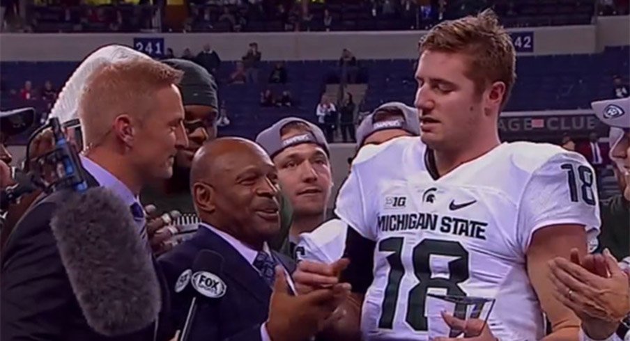 BrianJTimm's tweet photo. "@11W: UPDATE: Michigan State is now 2-6 since Connor Cook dissed Archie Griffin. #ArchieCurse https://t.co/Vb7XtGwirk"@Columbus_Sports