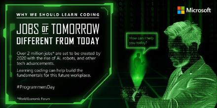 MicrosoftID's tweet image. Pekerjaan di masa depan butuh keahlian-keahlian baru. Coding adalah kunci untuk tetap relevan di masa depan.#MSCodes spr.ly/601188Nxt